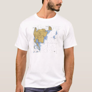 Camiseta Ilha de Washington, carta náutica dos WI