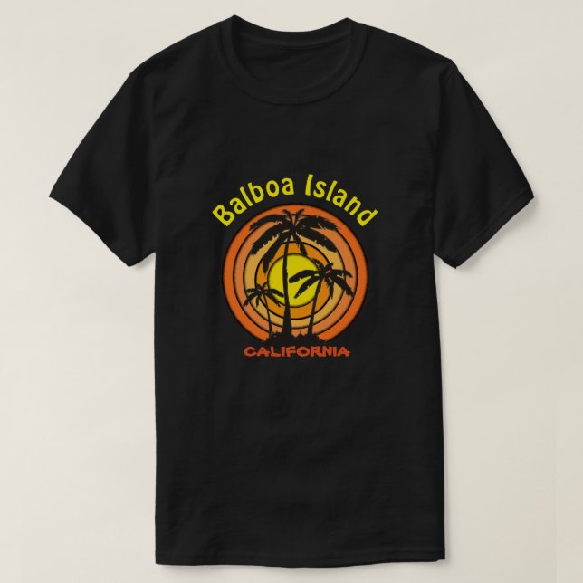 Camiseta Ilha do balboa, CA (Frente do Design)