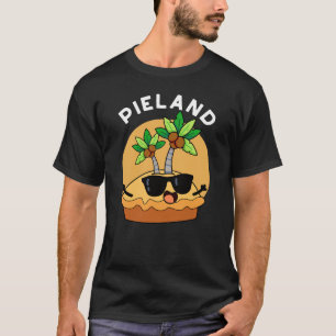 Camiseta Ilha do Bolo Piada Terra Pun BG Escuro