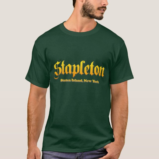 Camiseta Ilha do estado de Stapleton, New York (Forest (Frente)