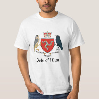 Camiseta ILHA DO HOMEM - emblema/bandeira/símbolo/brasão