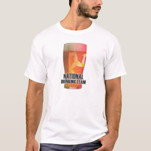 Camiseta Ilha do homem: Equipe nacional do bebendo