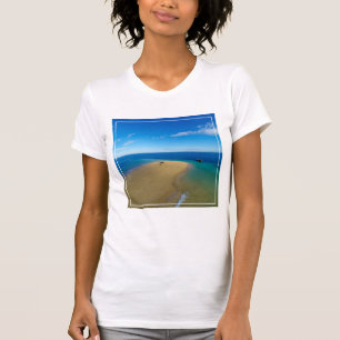 Camiseta Ilha do Ibo do bar e do Dhow de areia,
