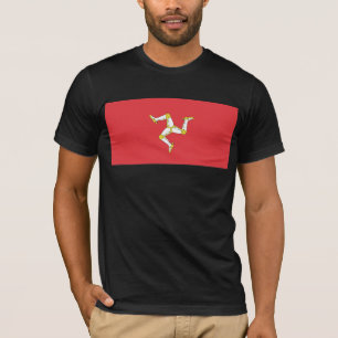 Camiseta Ilha do t-shirt da bandeira do homem