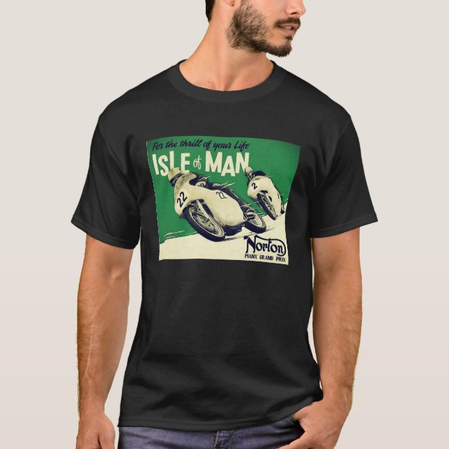 Camiseta Ilha do vintage do homem (Frente)