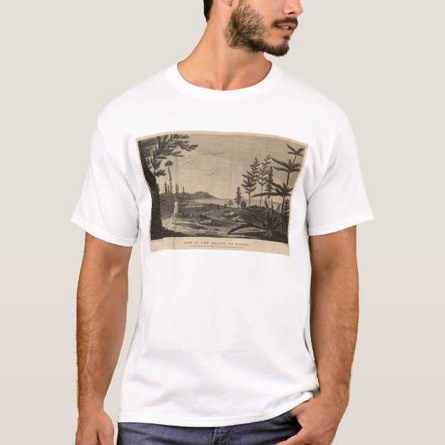 Camiseta Ilha dos pinhos, Nova Caledônia (Frente)