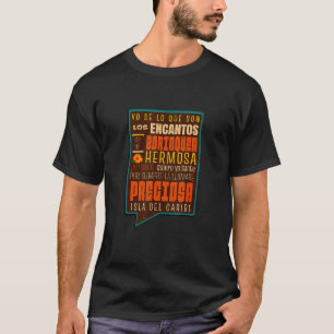 Camiseta Ilha Encantada de Porto Rico Borinquen Preciosa