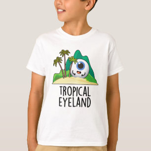 Camiseta Ilha Engraçada Tropical Eye-land Trocadilho