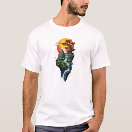 camiseta ilha flutuante