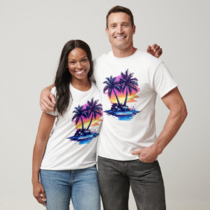 Camiseta Ilha Getaway Palm Tree