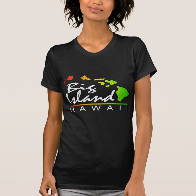 Camiseta ILHA GRANDE Havaí (design afligido) (Frente)