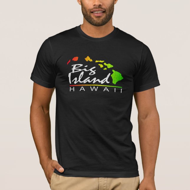 Camiseta ILHA GRANDE Havaí (design afligido) (Frente)