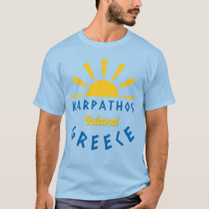 Camiseta Ilha Karpathos, Grécia - Azul Sunshine Men