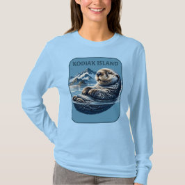 Camiseta Ilha Kodiak Sea Otter Alaska