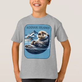 Camiseta Ilha Kodiak Sea Otter Alaska