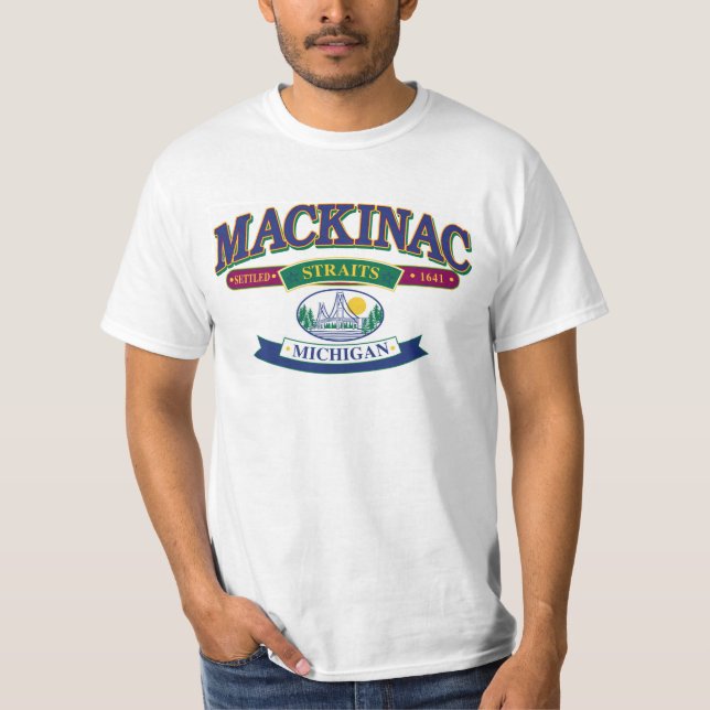 Camiseta Ilha Mackinac - Michigan (Frente)