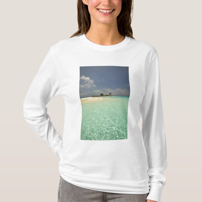 Camiseta Ilha Mathidhoo, desabitada, Huvadhoo do Norte (Frente)