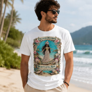 Camiseta Ilha Ninfeta Arte Fantasia Espiritual Tropical Oce