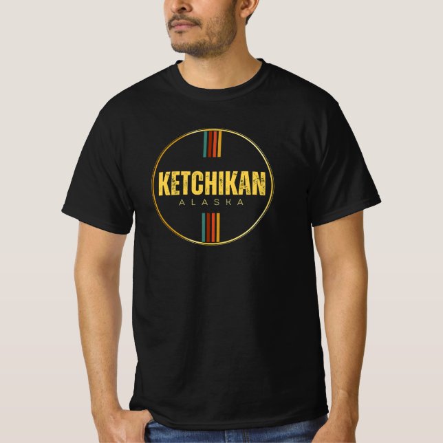 Camiseta Ilha Revillagigedo, cidade de Ketchikan (Frente)