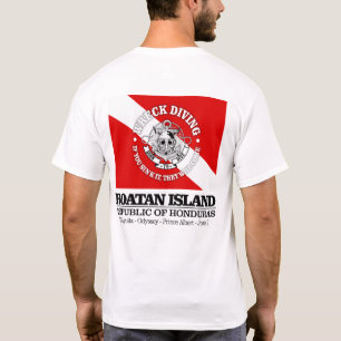Camiseta Ilha Roatan (mergulho em naufrágio)