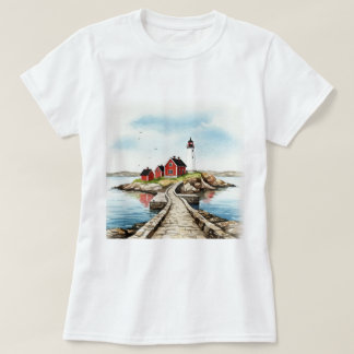 Camiseta Ilha rochosa