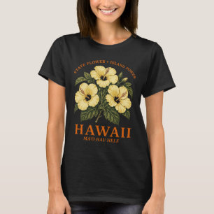 Camiseta Ilha Sunshine Hibisco Havaiano