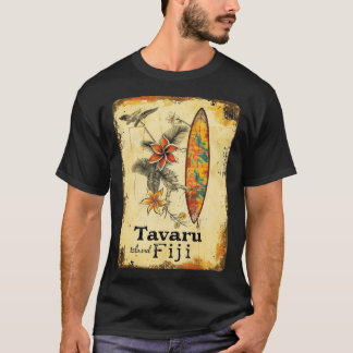 Camiseta Ilha Tavaru Fiji Prancha de Surfe Surfista Praia S