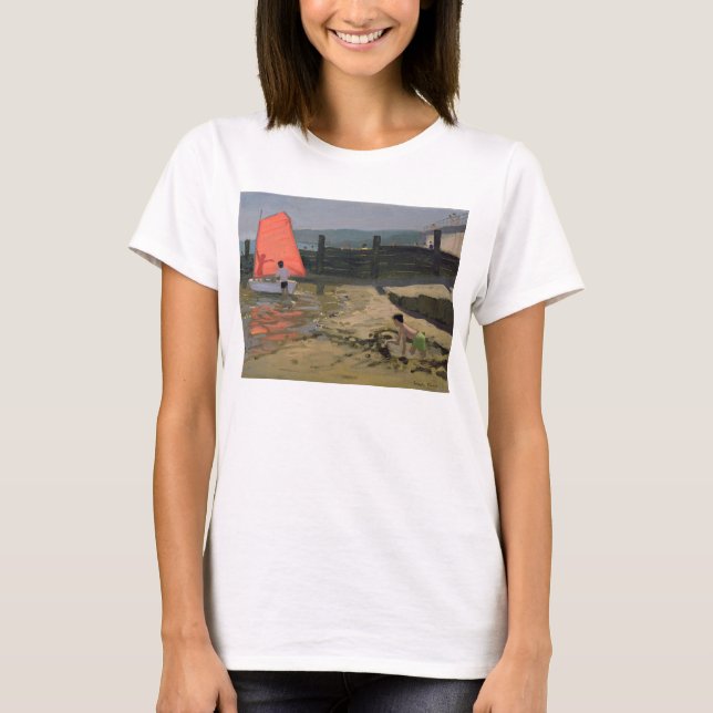 Camiseta Ilha vermelha da vela do Wight (Frente)