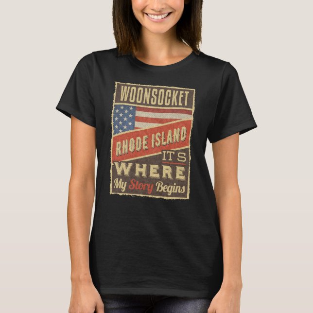Camiseta Ilha Woonsocket Rhode (Frente)