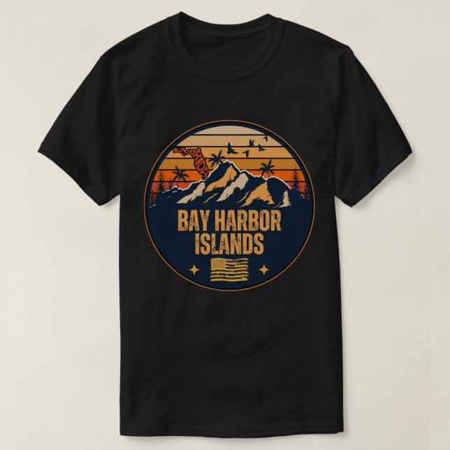 Camiseta Ilhas Bay Harbor, Flórida  (Frente do Design)