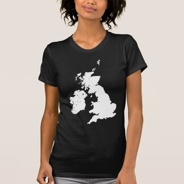 Camiseta Ilhas Britânicas em Branco (Frente)