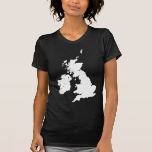Camiseta Ilhas britânicas no branco