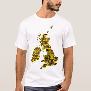 Camiseta Ilhas Britânicas Típicas - Amber e Black.