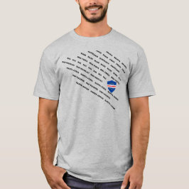 Camiseta Ilhas Cabo Verde Sinalizador de blindagem T-Shirt