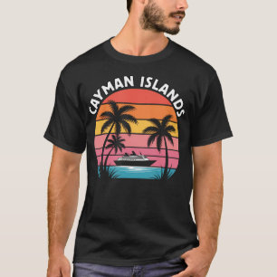 Camiseta Ilhas Cayman Férias Pôr do Sol Palmeiras