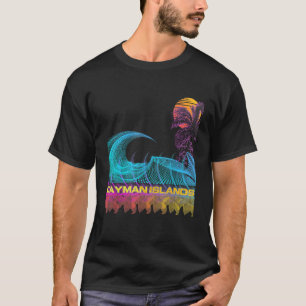 Camiseta Ilhas Cayman Retro 80s Estilo Vintage Vaporwave
