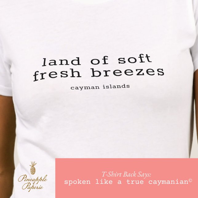 Camiseta Ilhas Cayman Terras Suaves, Florestas Frescas Pers (Criador carregado)