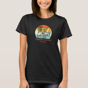 Camiseta Ilhas Cayman West Indies Vintage Pirate & Parrot