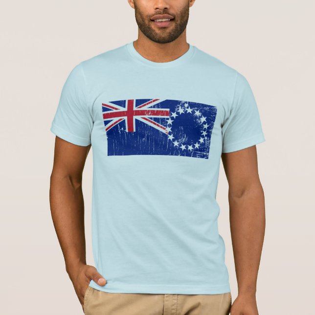 Camiseta Ilhas Cook do vintage (Frente)