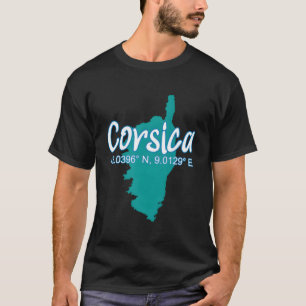 Camiseta Ilhas Córsegas Coordena Férias Turísticas