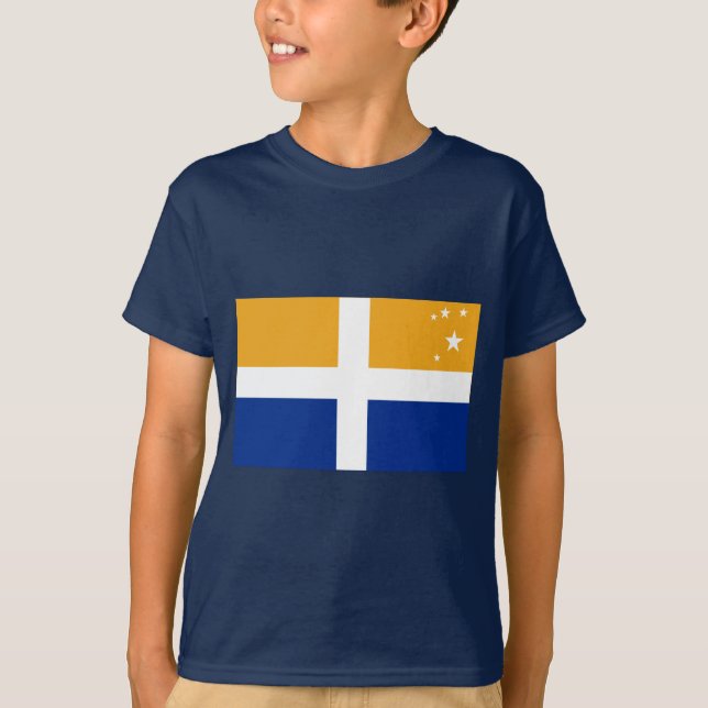 Camiseta Ilhas da bandeira de Scilly (Frente)