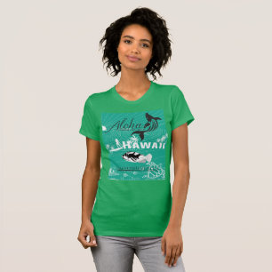 Camiseta Ilhas de Havaí do surf