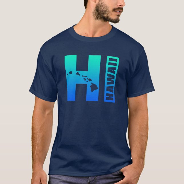 Camiseta Ilhas de Havaí - HI (Frente)