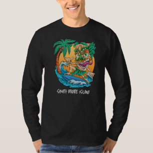 Camiseta Ilhas do Padre Sul, Texas, Férias na praia, surfan