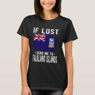 Camiseta Ilhas Falkland Flag Souvenir - Se perdido envie-me