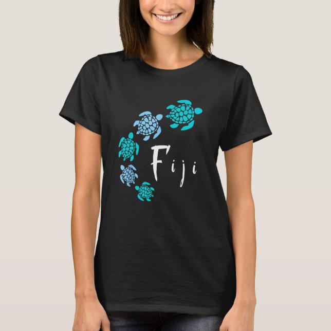 Camiseta Ilhas Fiji Blue Turtle Fiji (Frente)