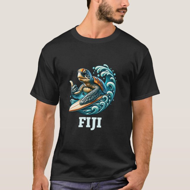 Camiseta Ilhas Fiji Lembrança Fiji (Frente)