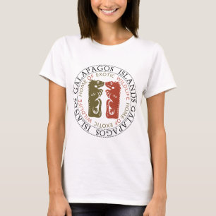 Camiseta Ilhas Galápagos Iguanas