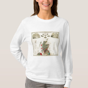 Camiseta Ilhas Geological, palaeontological de Ingleses do