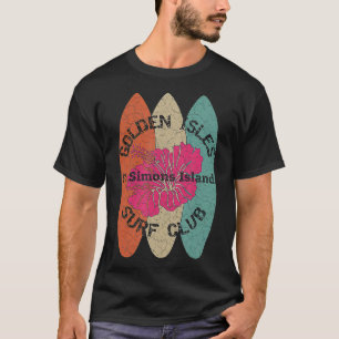 Camiseta Ilhas Golden Isles Surf Club St Simons Island Geor